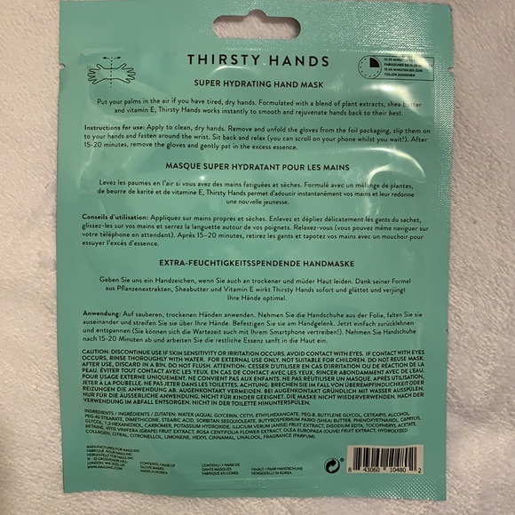 Thirsty Hands Hand Mask - Picture 3 of 9